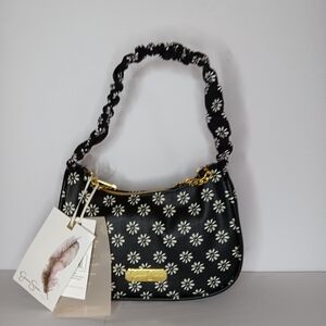 Jessica Simpson Plush Trim Handbag (Zipper Works Well)